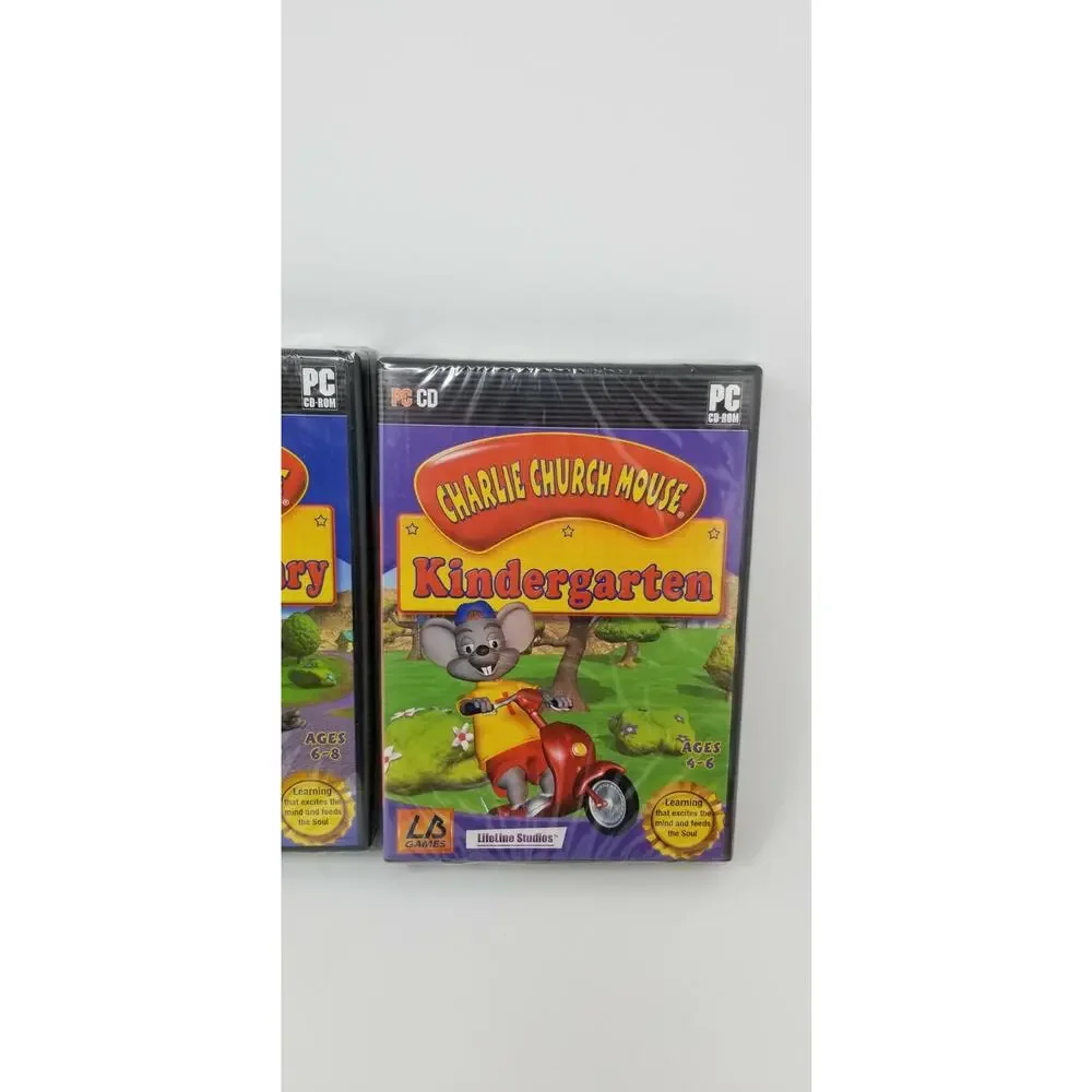 3 VTG Charlie Church Mouse PC CD Games Preschool Kindergarten Elementary NIP